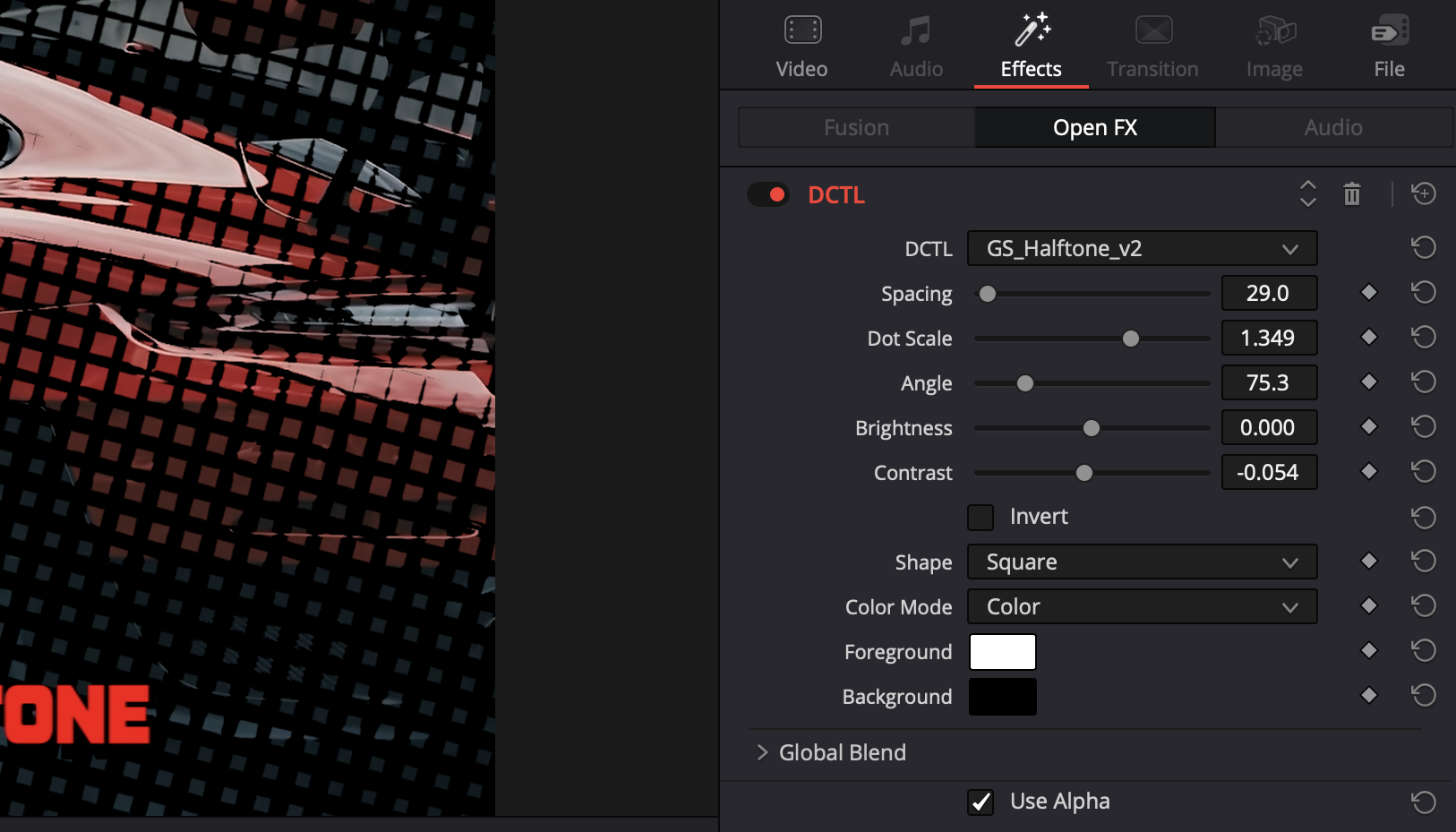 Applying a GerkeStudio DCTL on the Edit Page in DaVinci Resolve